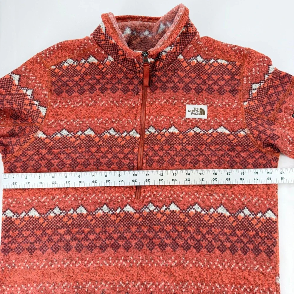 The North Face Gordon Lyons Novelty 1/4 Zip Fleece Brandy Brown Men's M